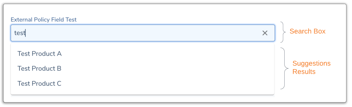 Search Provider (Single Field)
