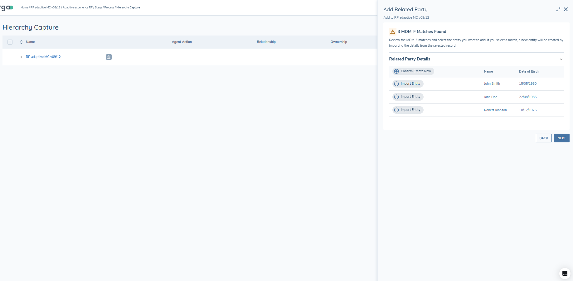 External data search