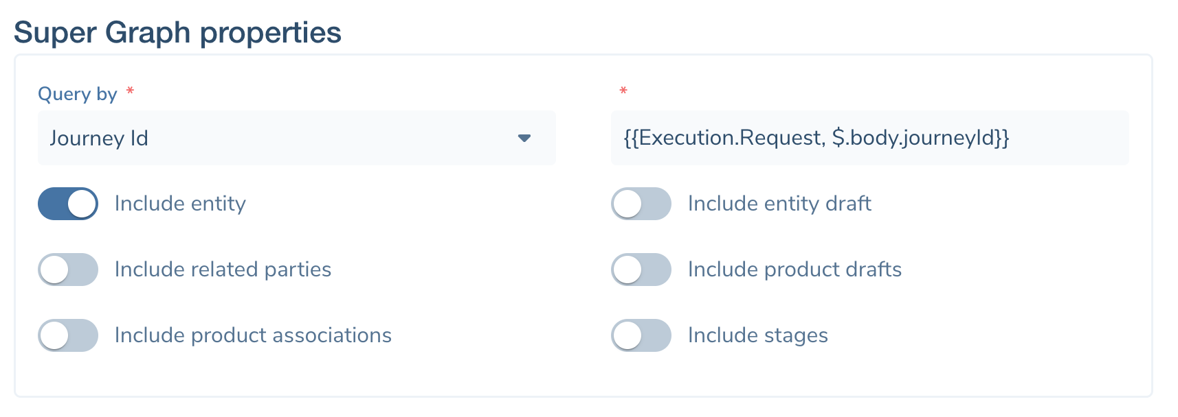 Supergraph Task Options