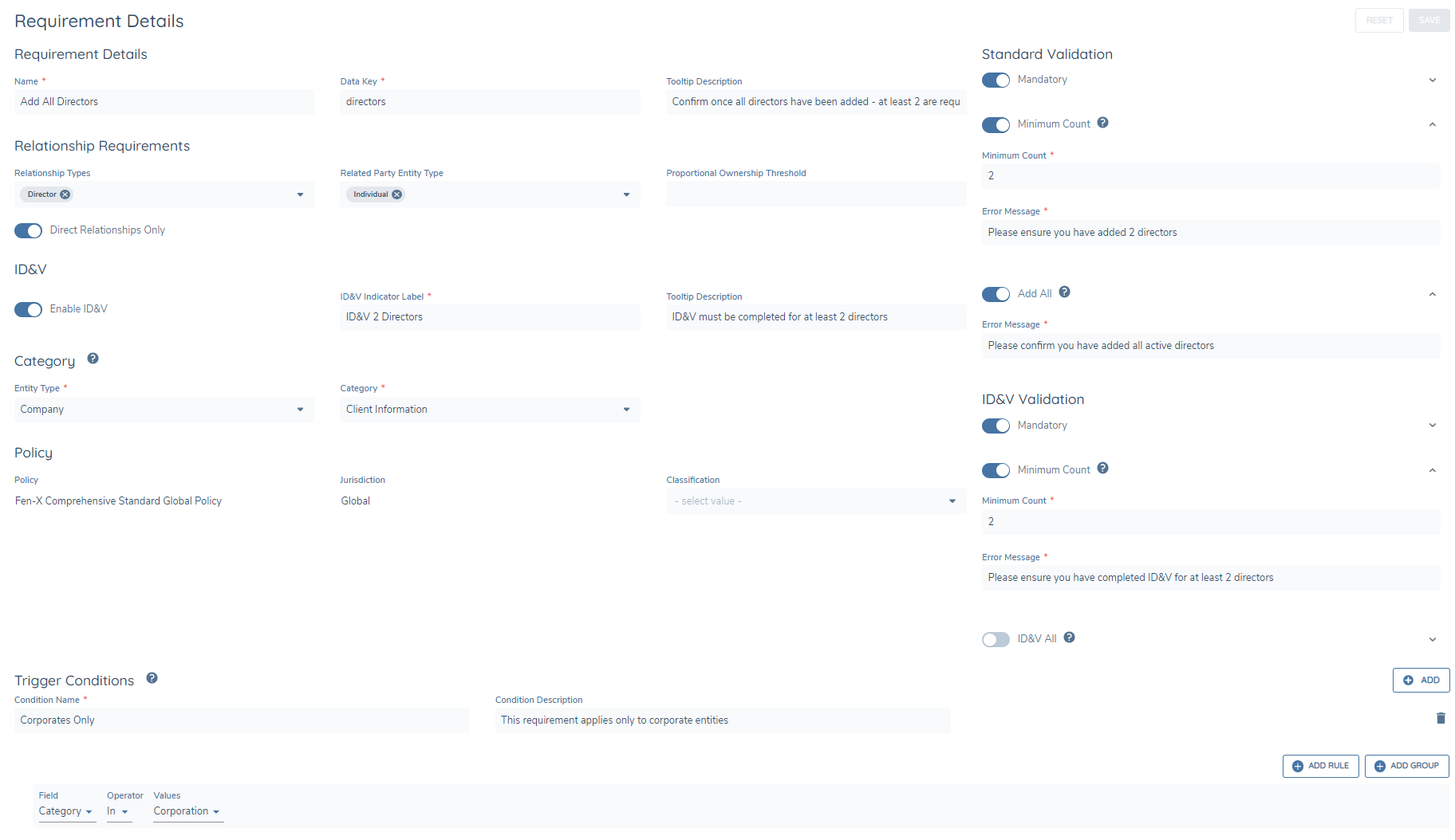 Example of unwrapping rules config