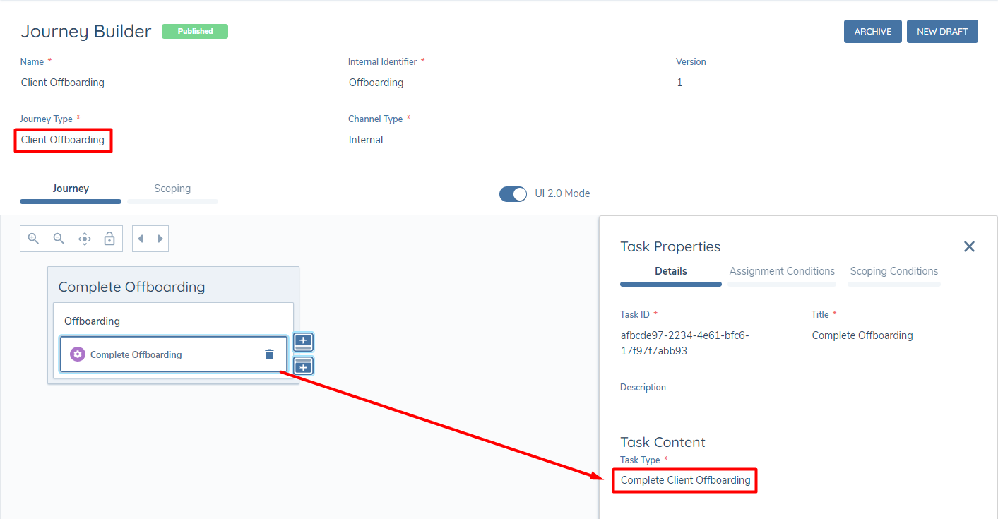 Complete Client Offboarding Task Type