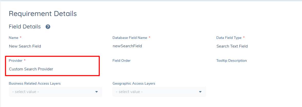 Custom Search Providers in Policy