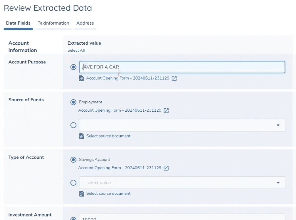 Data Extraction Edit