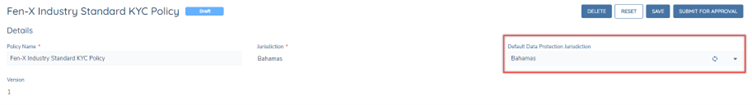 Default Data Protection Jurisdiction