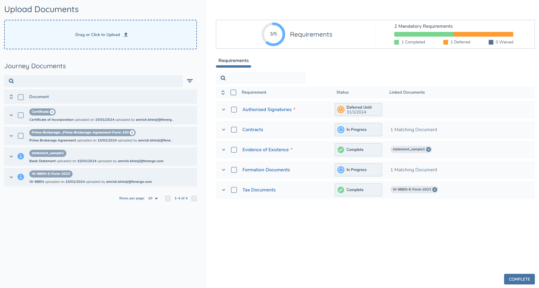 Completion Indicators