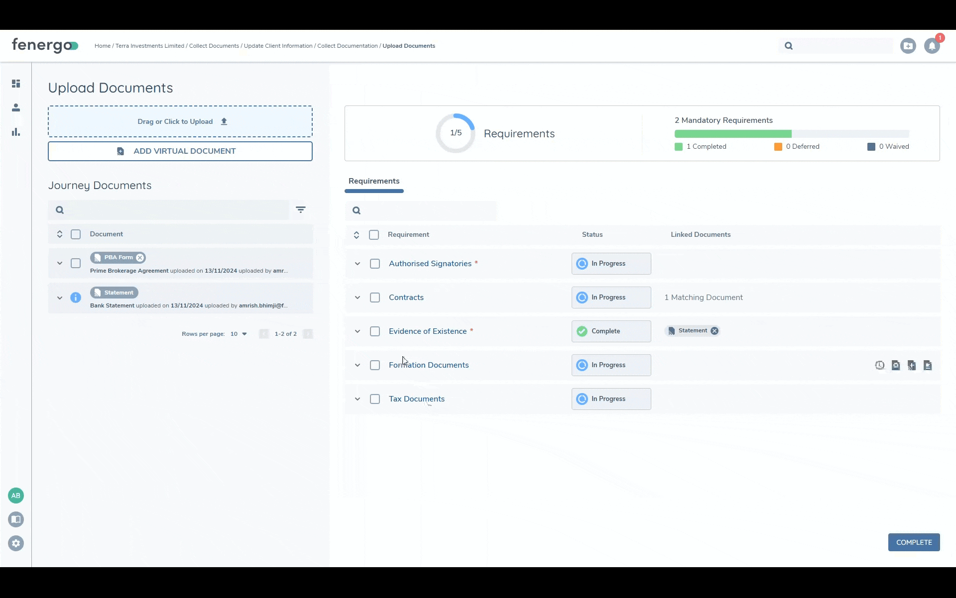 Edit Virtual Document