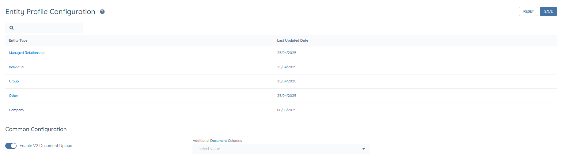 Common Configuration