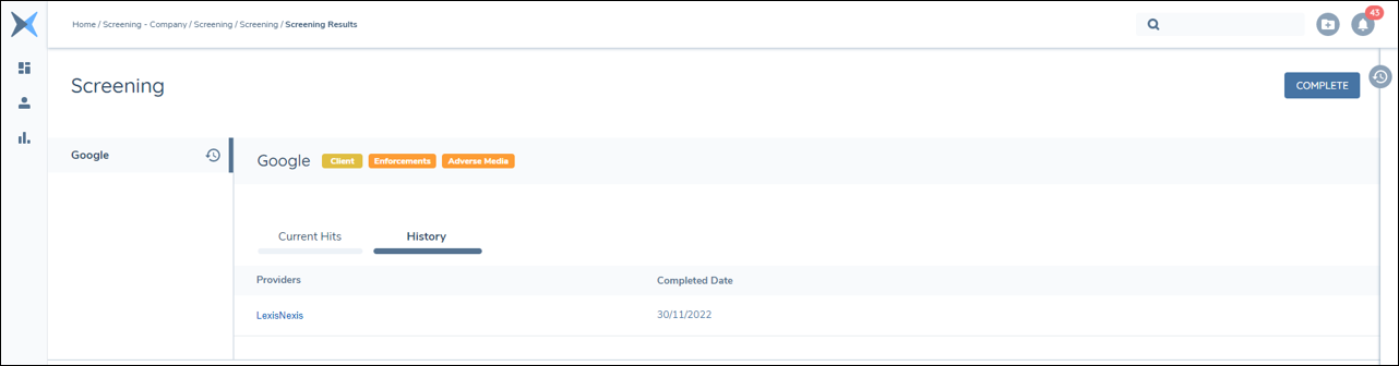 Confirmed Match Verification