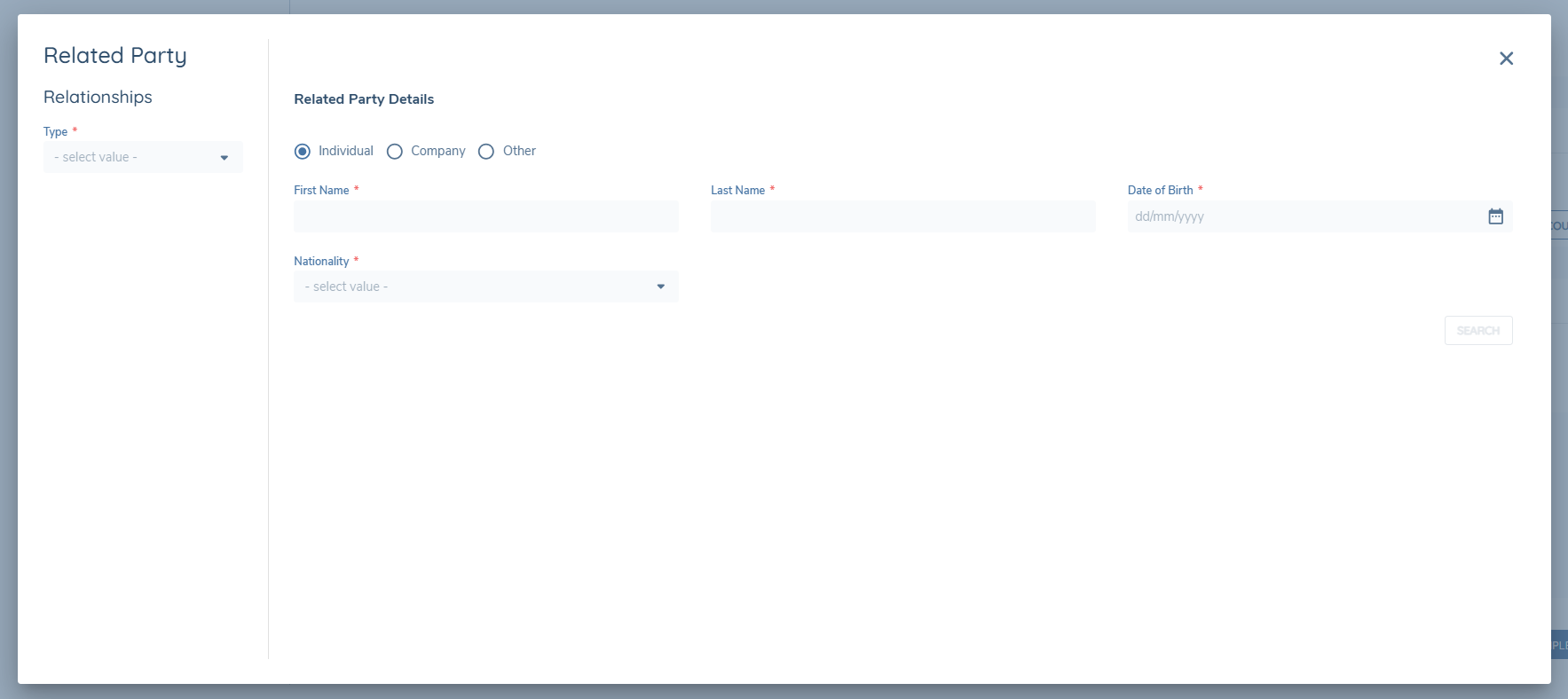 Related Party Search
