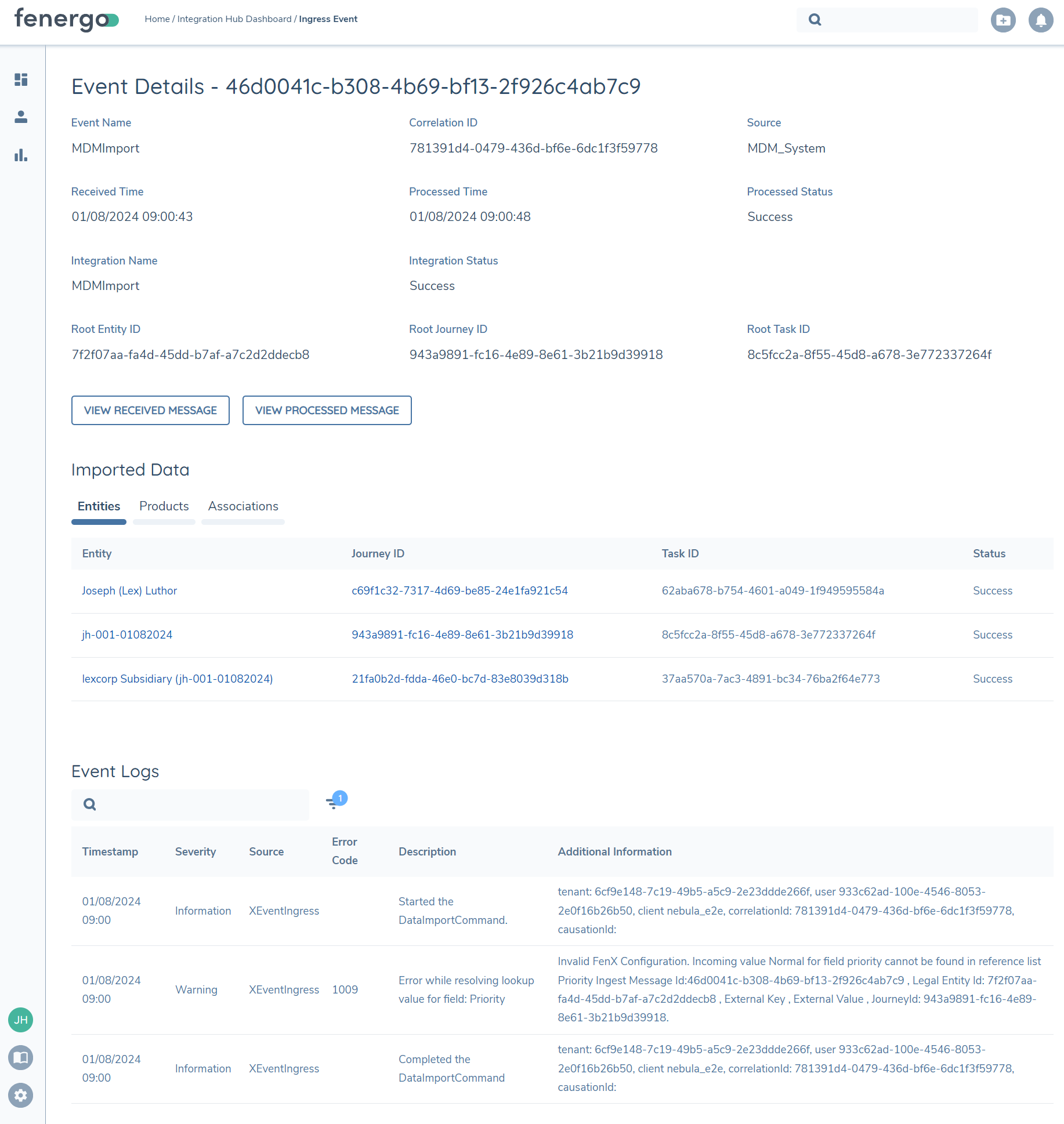 Ingress Details Page