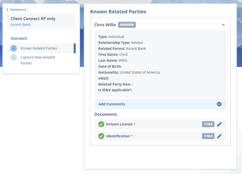 Known Related Parties