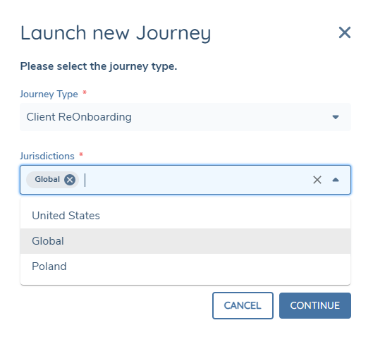 Launch Re-onboarding Journey