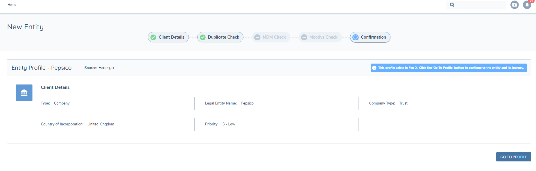 New Request - Duplicate Search