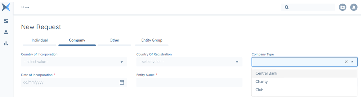 newRequestScreenWithFieldAndLookup