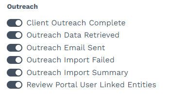 Outreach Notifications