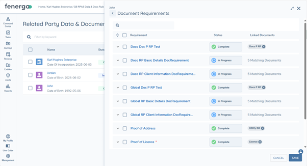 Document Requirements
