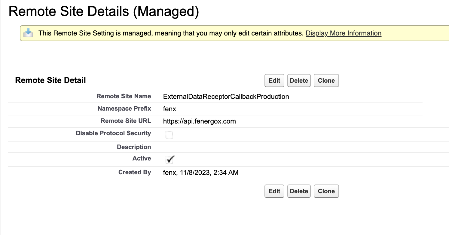 Salesforce External Data Setup