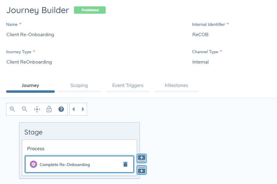 Re-onboarding Journey Config