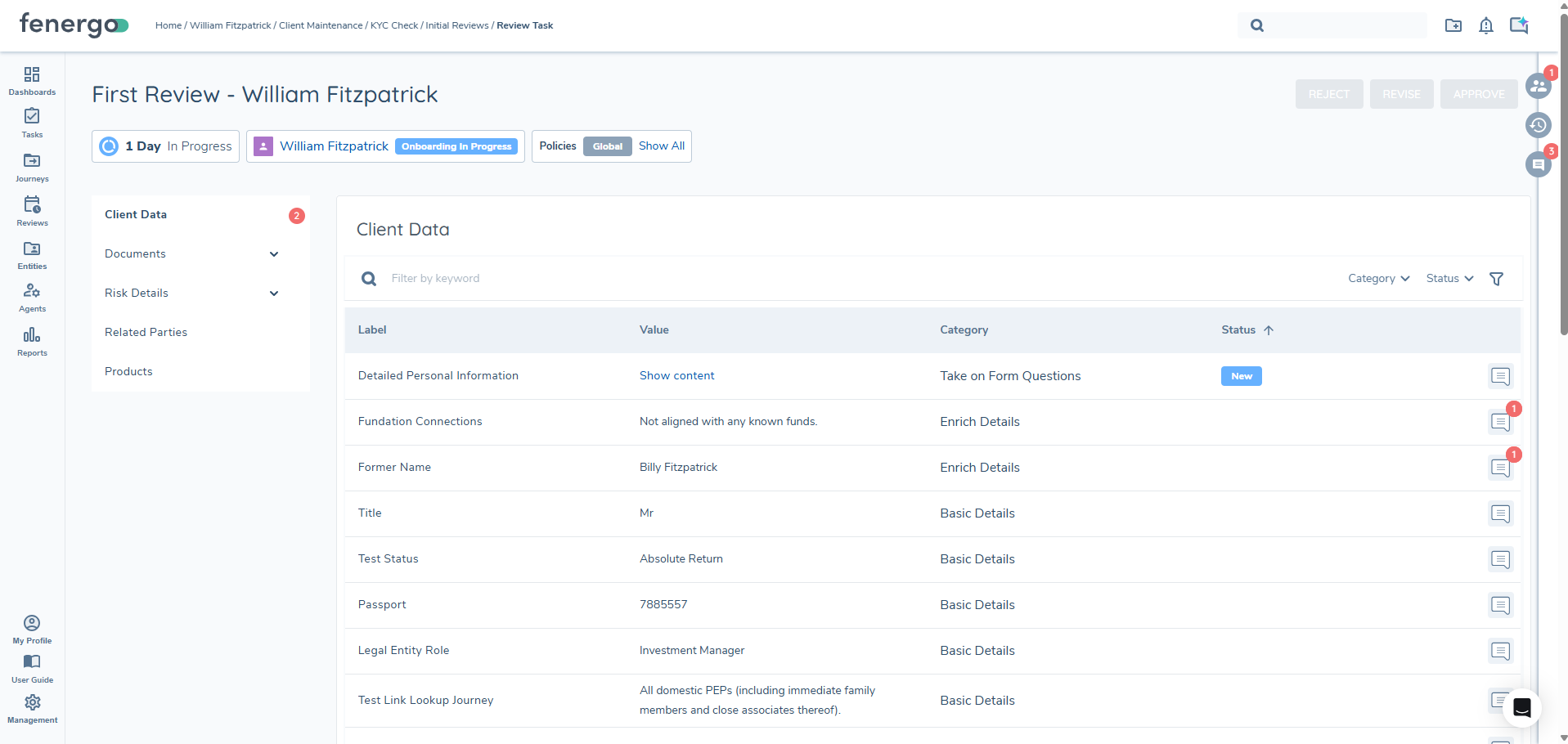 Review and Approval Functional View