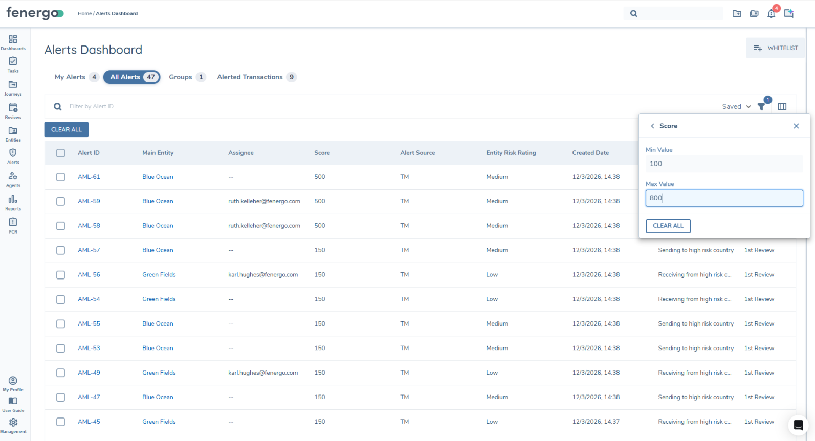 FilterAlertDashboard